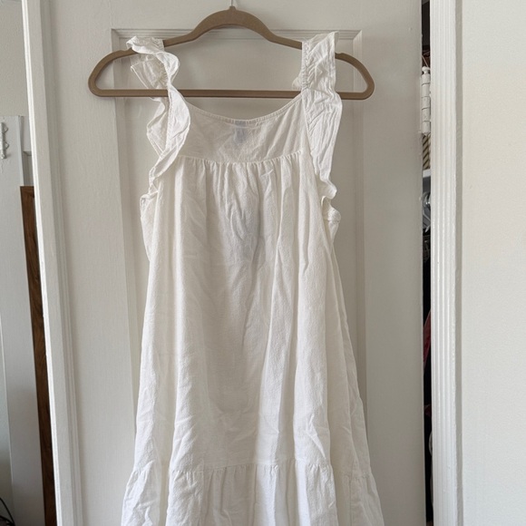 NWT Universal Thread White Ruffle Button-Front Dress - Picture 7 of 8